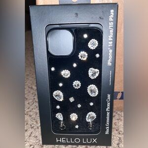 Black Gemstone iPhone Case for iPhone 14 Plus / 15 Plus